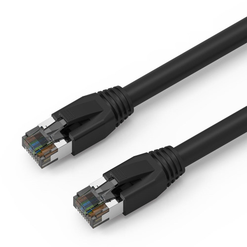 Axiom C8SBSFTP-K4-AX networking cable Black 48" (1.22 m) Cat8 SF/UTP (S-FTP) , C8SBSFTP-K4-AX
