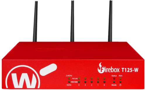 WatchGuard Firebox T125-W hardware firewall 1U 0.51 Gbit/s - WGT126001 , WGT126001