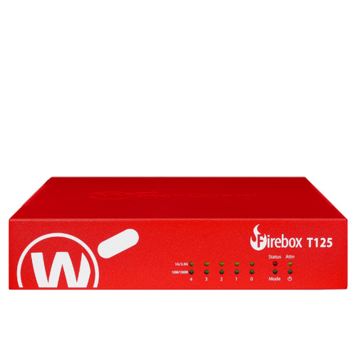 WatchGuard Firebox T125 hardware firewall 1U 0.51 Gbit/s - WGT125031 , WGT125031