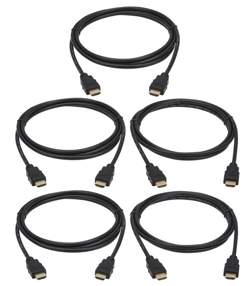 Eaton P568-006-5PK HDMI cable 70.9" (1.8 m) HDMI Type A (Standard) Black , P568-006-5PK