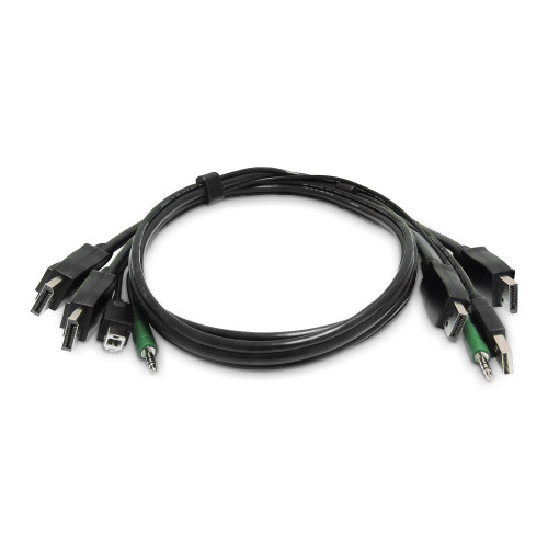 StarTech.com SK2DPMMKVM06-TAA KVM cable Black 70.9" (1.8 m) , SK2DPMMKVM06-TAA