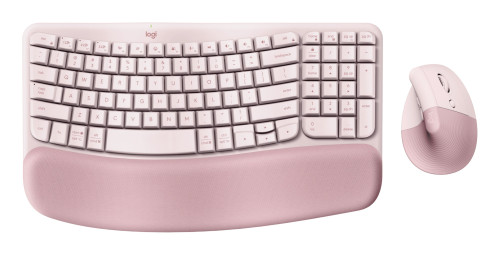 Logitech ERGO 920-013612 keyboard Mouse included Universal Bluetooth QWERTY US English Rose , 920-013612