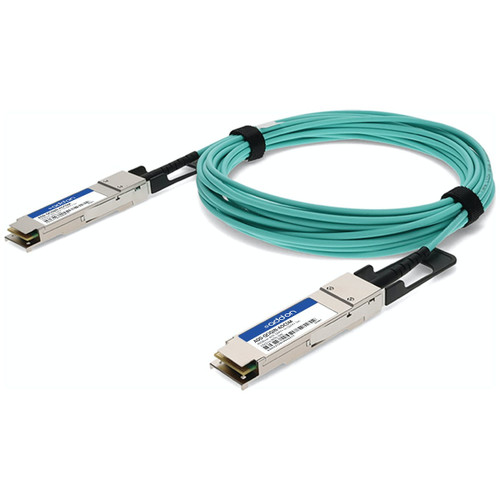 AddOn Networks ADD-QCIQIN-AOC5M InfiniBand/fibre optic cable 196.9" (5 m) QSFP+ Aqua color , ADD-QCIQIN-AOC5M
