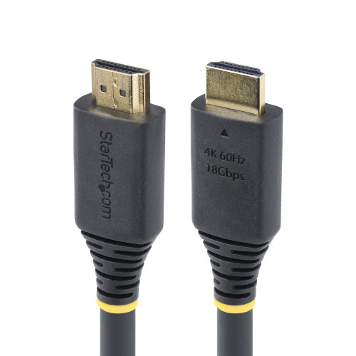 StarTech.com HDMI2-CABLE-4K60-50F HDMI cable 598.4" (15.2 m) HDMI Type A (Standard) Black , HDMI2-CABLE-4K60-50F