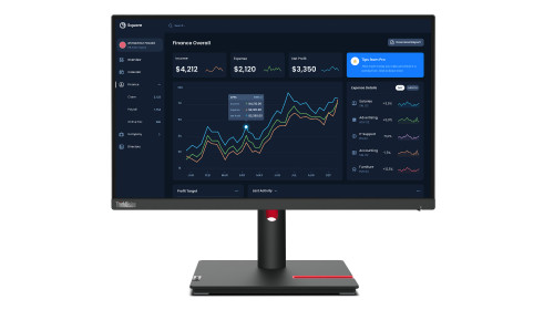 Lenovo ThinkVision T22i-30 computer monitor 21.5" 1920 x 1080 pixels Full HD LED Black - 63B0MAR6UZ , 63B0MAR6UZ