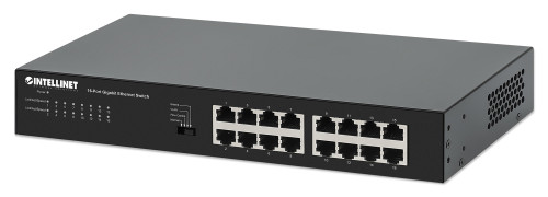 Intellinet 561815 network switch Gigabit Ethernet (10/100/1000) Black , 561815