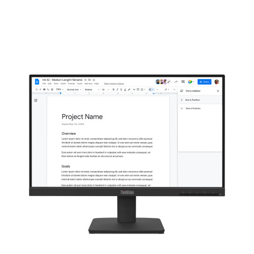 Lenovo ThinkVision S22-4e computer monitor 21.5" 1920 x 1080 pixels Full HD LED Black - 64CBKAR6UZ , 64CBKAR6UZ