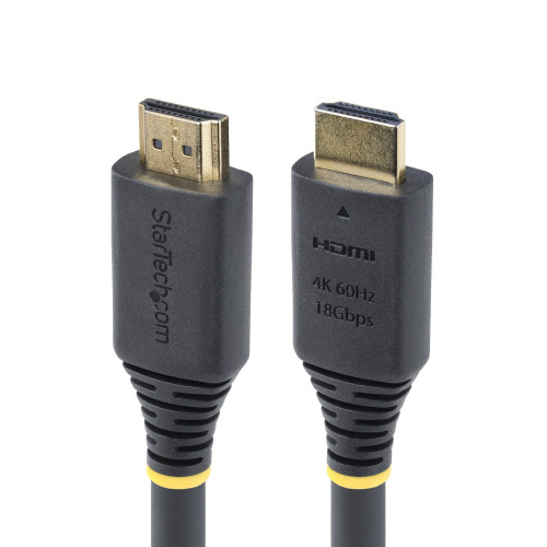 StarTech.com HDMI2-CABLE-4K60-5M HDMI cable 196.9" (5 m) HDMI Type A (Standard) Black , HDMI2-CABLE-4K60-5M