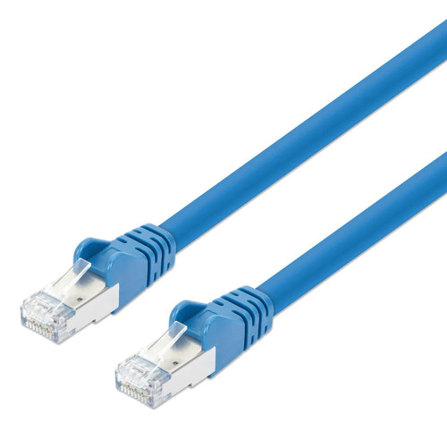 Intellinet IEC-C8AS-BL-14 networking cable Blue 177.2" (4.5 m) Cat8.1 S/FTP (S-STP) - 743013 , 743013