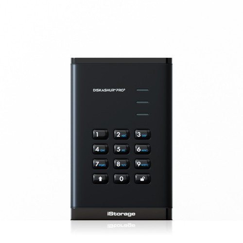 iStorage diskAshur PRO3 SSD 2 TB USB Type-A / USB Type-C 3.2 Gen 1 (3.1 Gen 1) Black - IS-DAP3-256-SSD-2000-F , IS-DAP3-256-SSD-2000-F