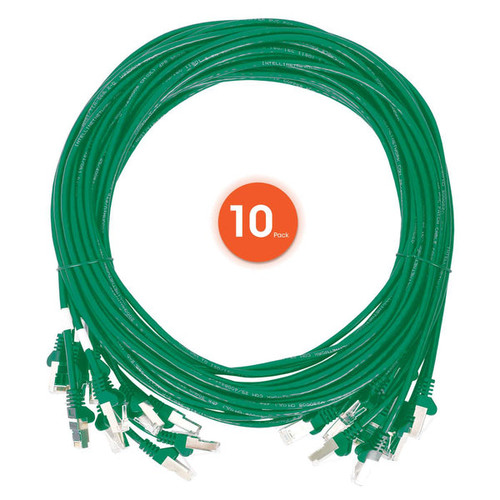 Intellinet 744560 networking cable Green 11.8" (0.3 m) Cat6 U/UTP (UTP) , 744560