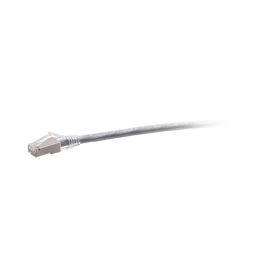 C2G 25ft (7.6m) TAA-Compliant F-Series Cat6a Snagless Shielded (STP) Network Cable - Gray - C2G43806 , C2G43806