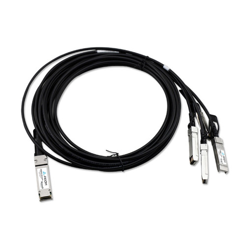 Axiom QSFP-4SFP10G-CU0-5M-AX InfiniBand/fibre optic cable 19.7" (0.5 m) QSFP+ 4x SFP+ DAC Black , QSFP-4SFP10G-CU0-5M-AX
