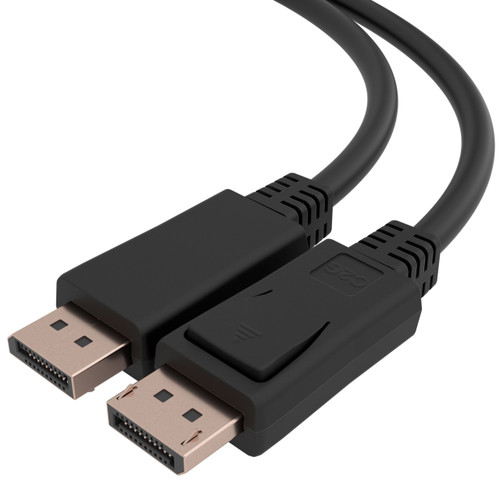 C2G 6ft (1.8m) TAA-Compliant DisplayPortTM Cable with Latches-8K 60Hz - C2G50113 , C2G50113