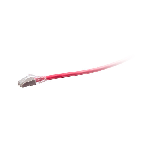 C2G 2ft (0.6m) TAA-Compliant F-Series Cat6a Snagless Shielded (STP) Network Cable - Red - C2G43877 , C2G43877