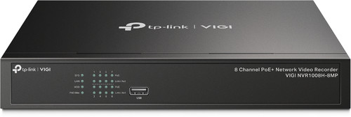 TP-Link VIGI NVR1008H-8MP network video recorder Black , VIGI NVR1008H-8MP