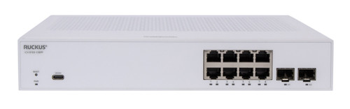 RUCKUS Networks ICX8100-C08PF-X network switch Managed Gigabit Ethernet (10/100/1000) Power over Ethernet (PoE) 1U White , ICX8100-C08PF-X