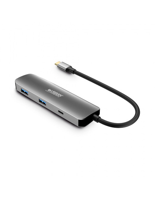Urban Factory MHC40UF laptop dock/port replicator Wired USB 3.2 Gen 1 (3.1 Gen 1) Type-C Gray , MHC40UF