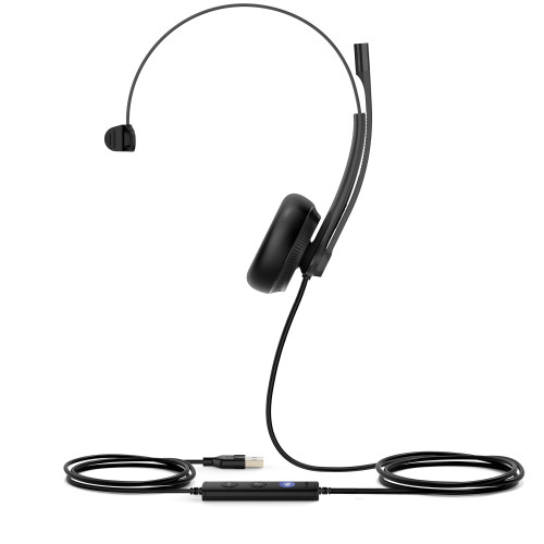 Yealink UH34 Mono Teams Headset Wired Head-band Office/Call center USB Type-A Black , UH34 MONO TEAMS