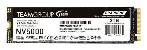 Team Group NV5000 2 TB M.2 PCI Express 4.0 NVMe 3D NAND - TM8FGM002T0C101 , TM8FGM002T0C101