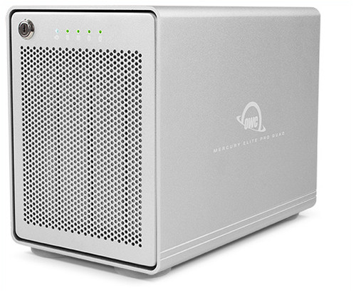 OWC Mercury Elite Pro Quad HDD enclosure Silver 2.5/3.5" - OWCMEQCTSRT00 , OWCMEQCTSRT00