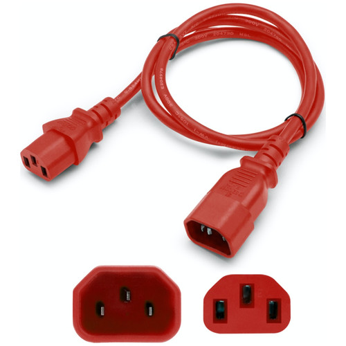 AddOn Networks ADD-C132C1414AWG10FTRD power cable Red 120.1" (3.05 m) C13 coupler C14 coupler , ADD-C132C1414AWG10FTRD