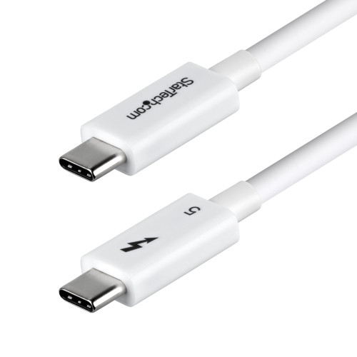 StarTech.com TBLT5MM80CM240WWH Thunderbolt cable 31.5" (0.8 m) 120 Gbit/s White , TBLT5MM80CM240WWH