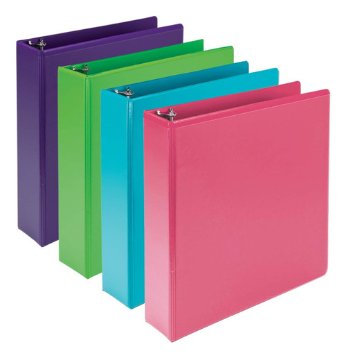 Samsill Durable ring binder A4 Blue, Green, Pink, Purple - MP48669 , MP48669
