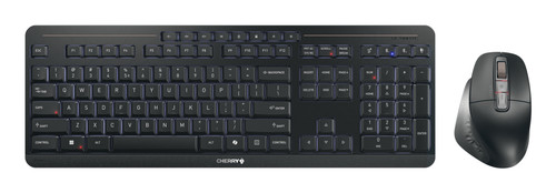 CHERRY Stream desktop ultimate keyboard Mouse included Home/Office USB + RF Wireless + Bluetooth QWERTY English Black - JD-8570US-2 , JD-8570US-2