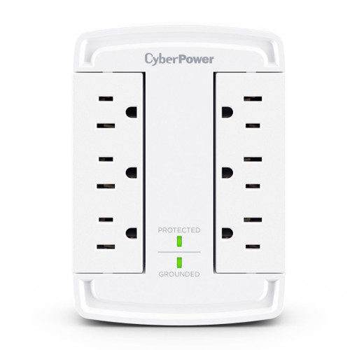 CyberPower CSB6WS surge protector White 6 AC outlet(s) 125 V 70.9" (1.8 m) , CSB6WS