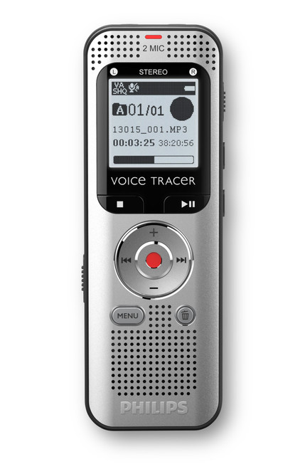 Philips Voice Tracer DVT2015 dictaphone Internal memory & flash card Silver , DVT2015