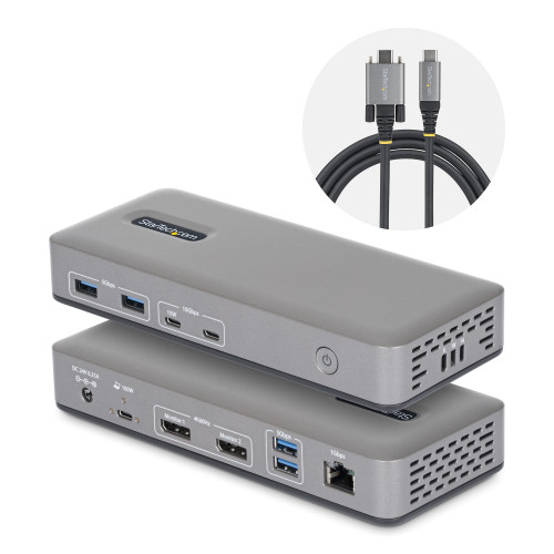 StarTech.com 201N-USBC-DOCK laptop dock/port replicator Wired USB 3.2 Gen 2 (3.1 Gen 2) Type-C Gray , 201N-USBC-DOCK