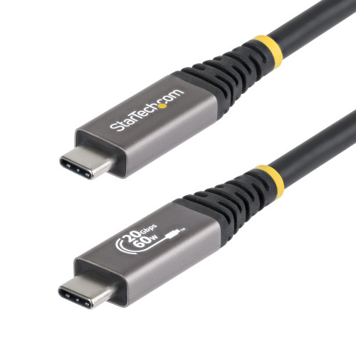 StarTech.com CC10FT20GUSB4CX USB cable USB4 Gen 3x2 118.1" (3 m) USB C 20 Gbit/s 60 W Black , CC10FT20GUSB4CX