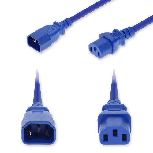AddOn Networks ADD-C142C13C14G5FBE power cable Blue 59.1" (1.5 m) C14 coupler C13 coupler , ADD-C142C13C14G5FBE
