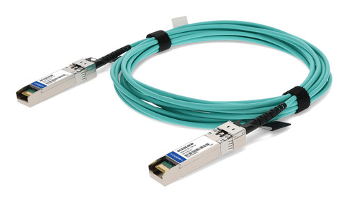 AddOn Networks ADD-SCISDE-AOC4M InfiniBand/fibre optic cable 157.5" (4 m) SFP+ AOC Aqua color, Stainless steel , ADD-SCISDE-AOC4M