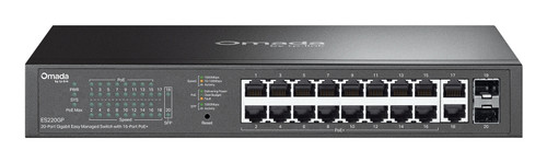 OMADA ES220GP network switch Managed Gigabit Ethernet (10/100/1000) Power over Ethernet (PoE) Black , ES220GP