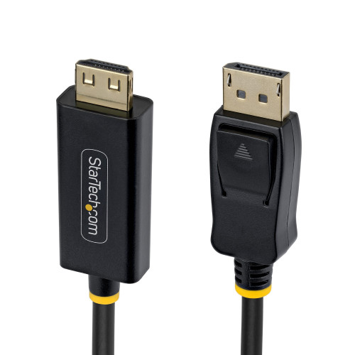 StarTech.com 1M-DP-HDMI-4K60-GR video cable adapter 39.4" (1 m) DisplayPort HDMI Type A (Standard) Black , 1M-DP-HDMI-4K60-GR