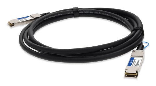 AddOn Networks QSFP-100G-PDAC50CM-FT-AO InfiniBand/fibre optic cable 19.7" (0.5 m) QSFP28 DAC Black, Stainless steel , QSFP-100G-PDAC50CM-F