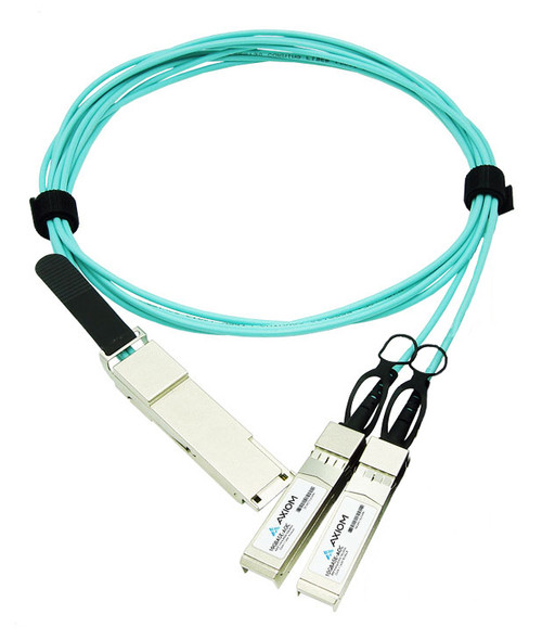 Axiom 980-9I96D-00H010-AX InfiniBand/fibre optic cable 393.7" (10 m) QSFP56 2x QSFP56 AOC Aqua color, Stainless steel , 980-9I96D-00H010-AX