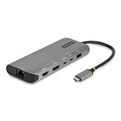 StarTech.com 174B-USB4-MULTIPORT laptop dock/port replicator Wired Gray , 174B-USB4-MULTIPORT