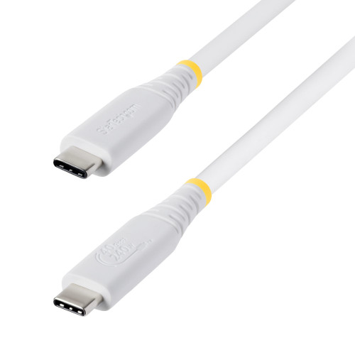 StarTech.com CC3FT40GUSB4TPW USB cable USB4 Gen 3x2 35.8" (0.91 m) USB C 40 Gbit/s 240 W White , CC3FT40GUSB4TPW