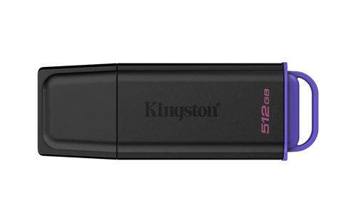 Kingston Technology DataTraveler 512GB Portable USB 3.2 Gen 1 Exodia Black/Purple - DTXG2/512GB , DTXG2/512GB