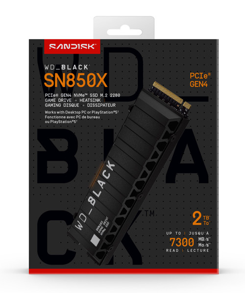 Western Digital Black WD_BLACK SN850X NVMe 2 TB M.2 PCI Express 4.0 - WDS200T2XHE-00BCA0 , WDS200T2XHE-00BCA0