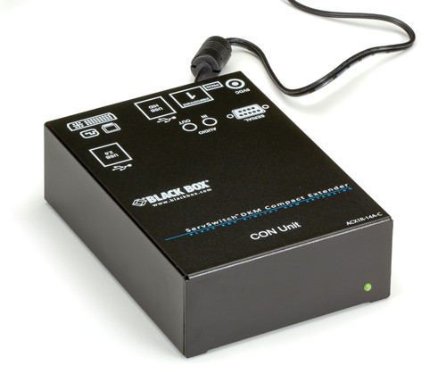 ACX1R-14A-C |Black Box ACX1R-14A-C DKM FX Compact KVM Receiver, DVI-D, USB, RS-232, Audio, CATx