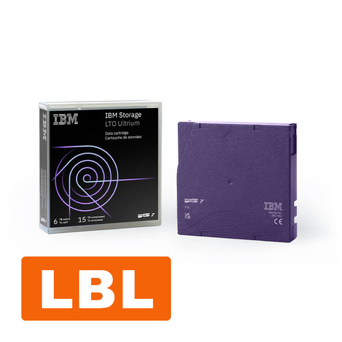 38L7302L |IBM LTO Ultrium 7 6TB Data Cartridge with Barcode Label - 38L7302L