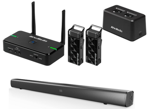 AW315F |AVerMedia 2 Wrlss Mics 1 Chrg Station - AW315F