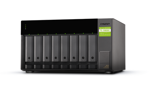 TL-D800C-US |QNAP NAS TL-D800C-US 8-bay desktop USB-C 3.1 Gen2 10Gbps JBOD expansion unit