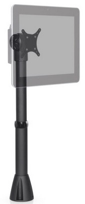 9183-15-162 |HAT DESIGN WORKS , POS HEIGHT ADJUSTABLE POLE MOUNT 11"-15" 75/100 VESA TOP OF POLE TILTER, DARK GRAY - 9183-15-162