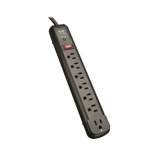 TLP74RB |Eaton Protect It! 7-Outlet Surge Protector, 6 Right-Angle Outlets - TLP74RB