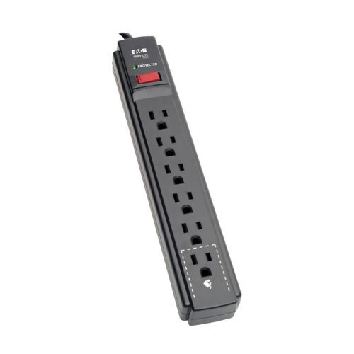 TLP615B |Eaton Surge Protector 6 Outlet 15' Cord Black - TLP615B